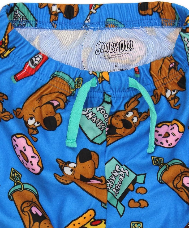 Scooby Doo Scooby-Doo Scooby Snacks Kids Flannel Lounge Pajama Pants (10, Blue) - Image 3